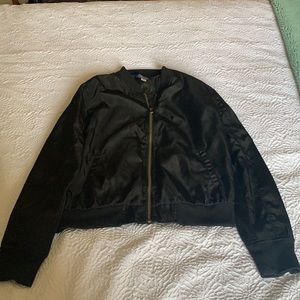 Satin Bomber Jacket